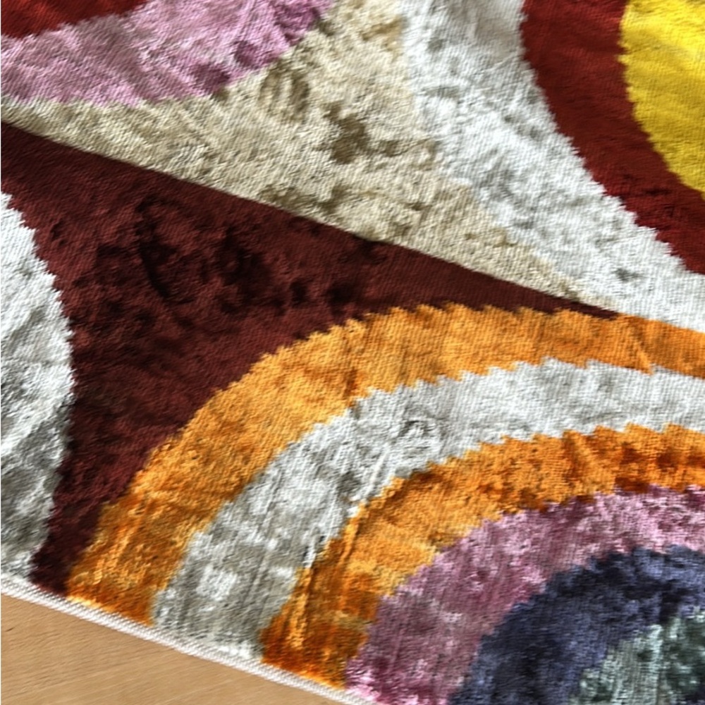 Colorful IKAT Abstract Patterned pillow cover extra long NEW - Picture 6 of 6